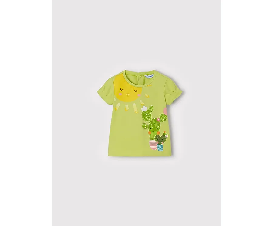 obrazek 1 Mayoral T-Shirt 1034 Zielony Regular Fit