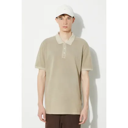 Zdjęcie Woolrich polo Mackinack Polo męski kolor beżowy gładki CFWOPO0065MRUT1483