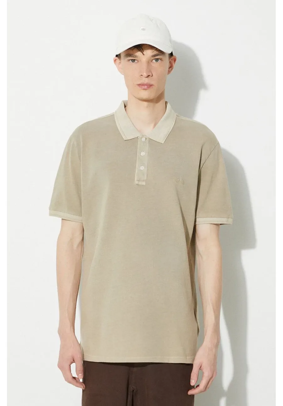 obrazek 1 Woolrich polo Mackinack Polo męski kolor beżowy gładki CFWOPO0065MRUT1483