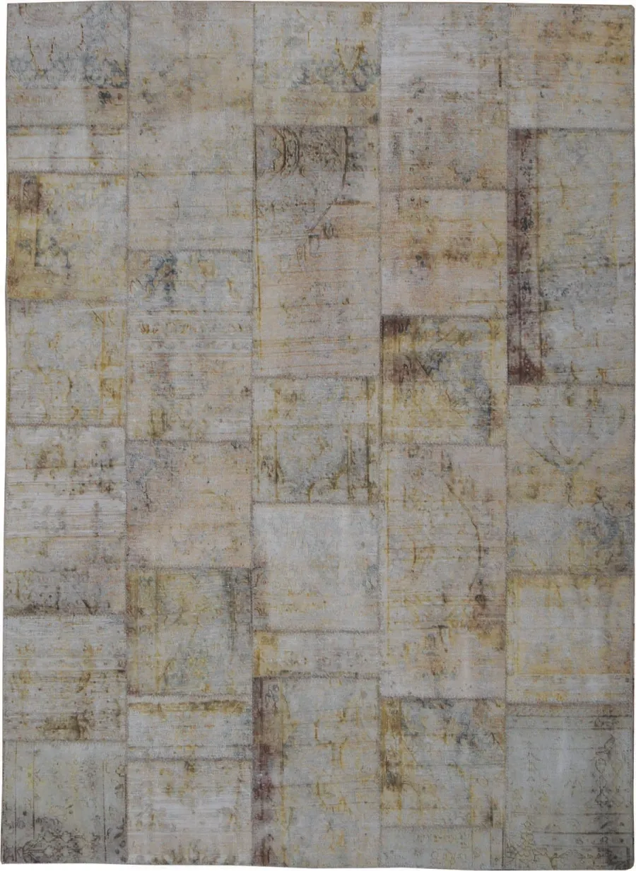 obrazek 1 Niecodzienny beżowy dywan perski - PATCHWORK BEIGE 1020
