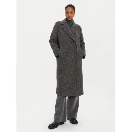 Zdjęcie Weekend Max Mara Płaszcz wełniany Corinto 2425016042 Szary Regular Fit