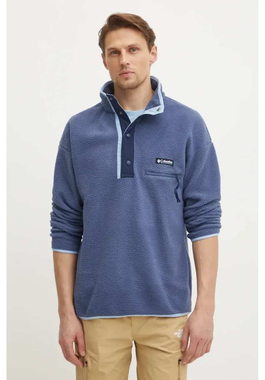 obrazek 1 Columbia bluza sportowa Helvetia II kolor niebieski z aplikacją 2090891