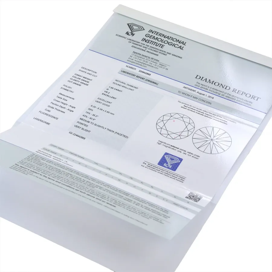 obrazek 3 Certyfikowany diament w blistrze - 1,50 karata
