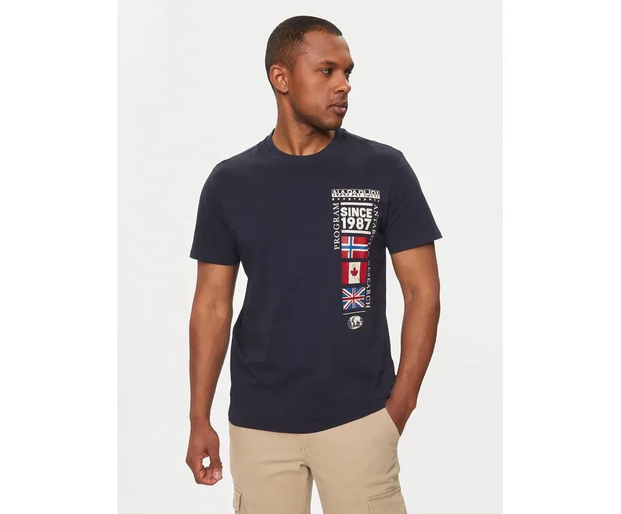 obrazek 1 Napapijri T-Shirt S-Turin NP0A4HQG Granatowy Regular Fit