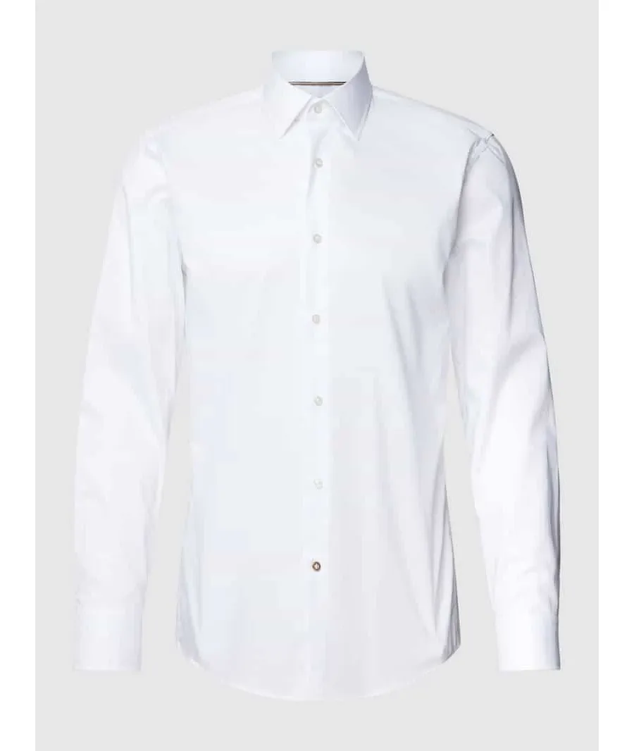 obrazek 1 Koszula biznesowa o kroju slim fit z kołnierzykiem typu kent model ‘Hank Kent’