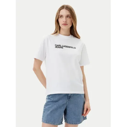 Zdjęcie KARL LAGERFELD T-Shirt A1W17005 Biały Relaxed Fit