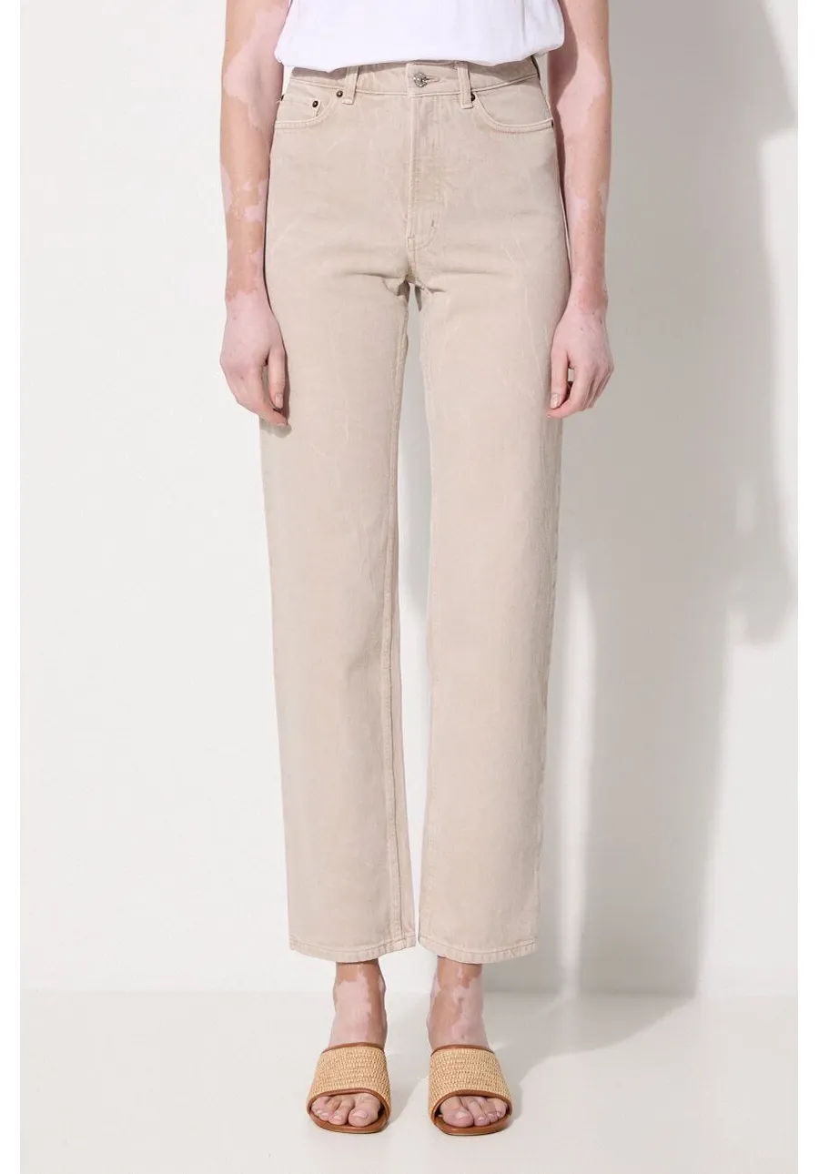 obrazek 1 Wood Wood jeansy bawełniane Ilo Rigid Denim high waist 12211305.7051-LIGHTSA