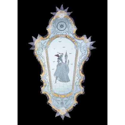 Zdjęcie Prestiżowe lustro szklane - szkło Murano