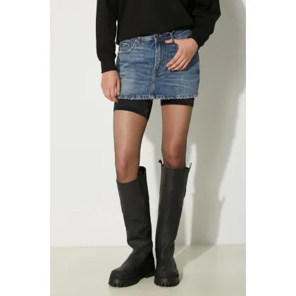 Zdjęcie Fiorucci spódnica jeansowa Mid Blue Denim Mini Skirt kolor niebieski mini prosta W01FPDSK077DN01DN02