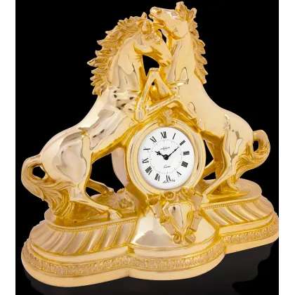 Picture Gold-plated clock for the bedroom