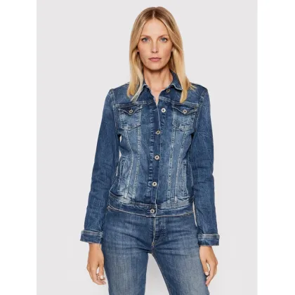 Zdjęcie Pepe Jeans Kurtka jeansowa Thrift PL402011 Niebieski Regular Fit