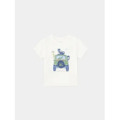 Zdjęcie Mayoral T-Shirt 1021 Écru Regular Fit