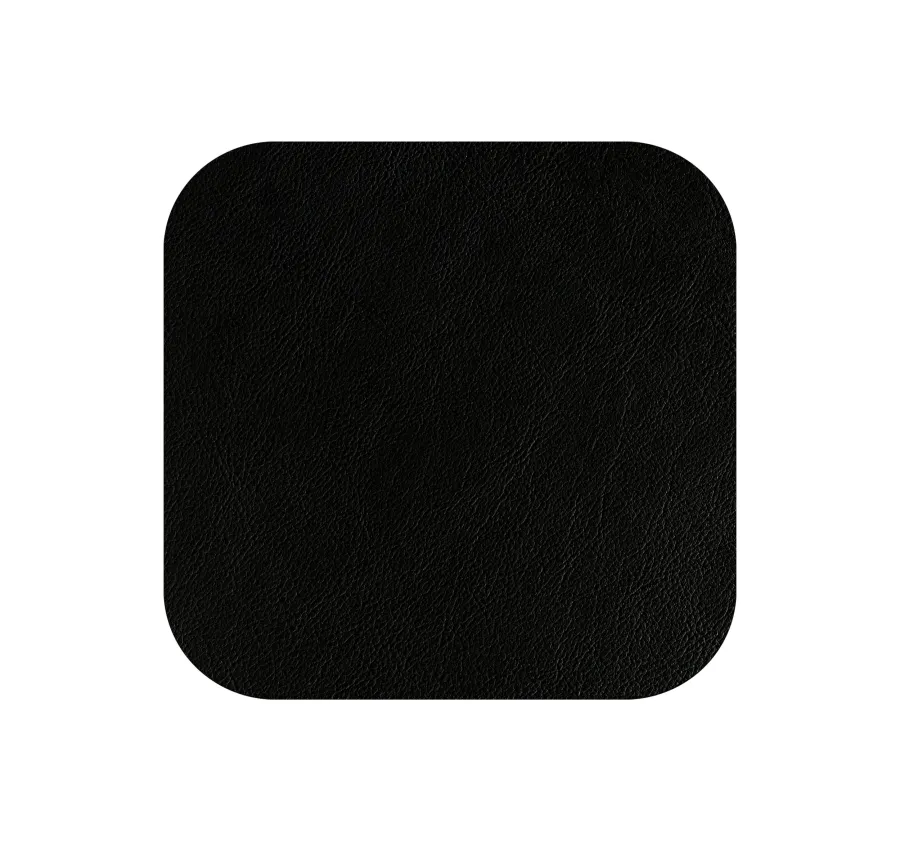 obrazek 2 Podkładka pod szklankę wykonana ze skóry w kolorze czarnym i szarym