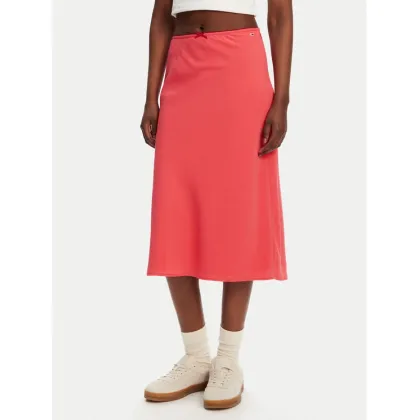 Zdjęcie Tommy Jeans Spódnica midi Tjw Midi Aop Skirt DW0DW20272 Koralowy Regular Fit