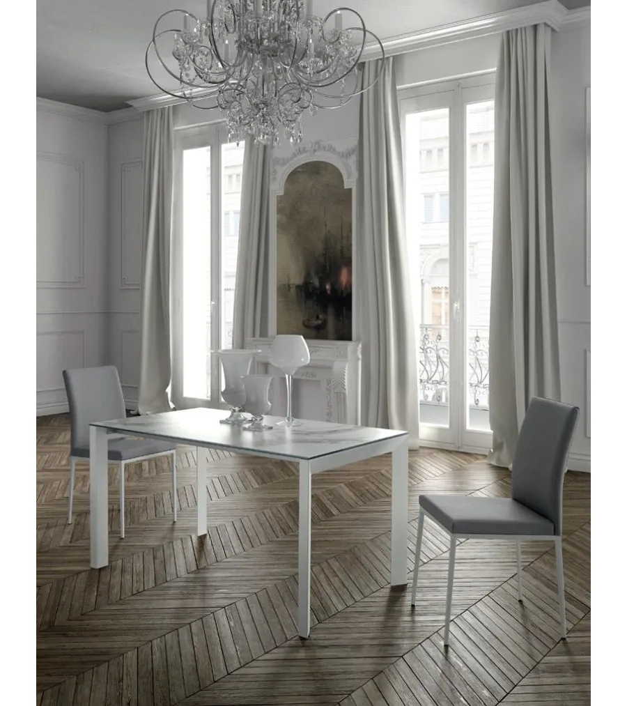 obrazek 2 Duży rozkładany stół salonowy L. 160+45+45 P. 90 H. 75 cm – Zamagna Italia