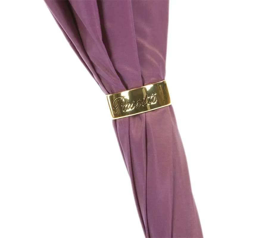 obrazek 5 Stylowy parasol damski w kolorze purpurowym z kwiatowym motywem ozdobnym – Pasotti