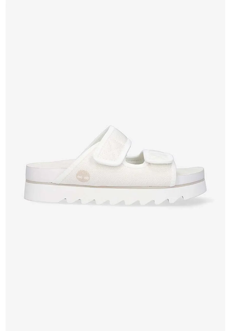 obrazek 1 Timberland klapki Santamonica Sunrise damskie kolor biały na platformie A419Q-WHITE