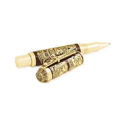 Zdjęcie ZŁOTO Rollerball Pen Mayan Calendar Montegrappa