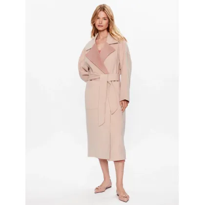 Zdjęcie Calvin Klein Płaszcz wełniany K20K205855 Różowy Regular Fit