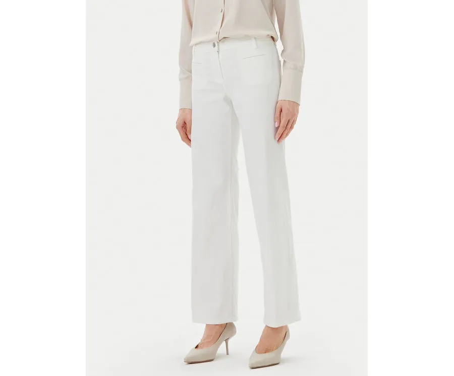 obrazek 1 Olsen Jeansy 14002252 Biały Wide Leg