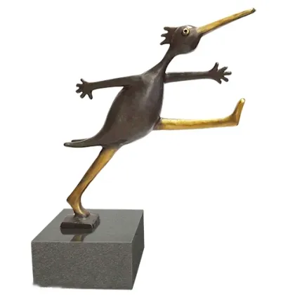 Zdjęcie Luksusowa statuetka z brązu przedstawiająca ptaka