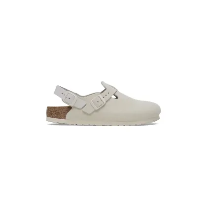Zdjęcie Birkenstock klapki zamszowe Tokio LEVE damskie kolor biały 1029270