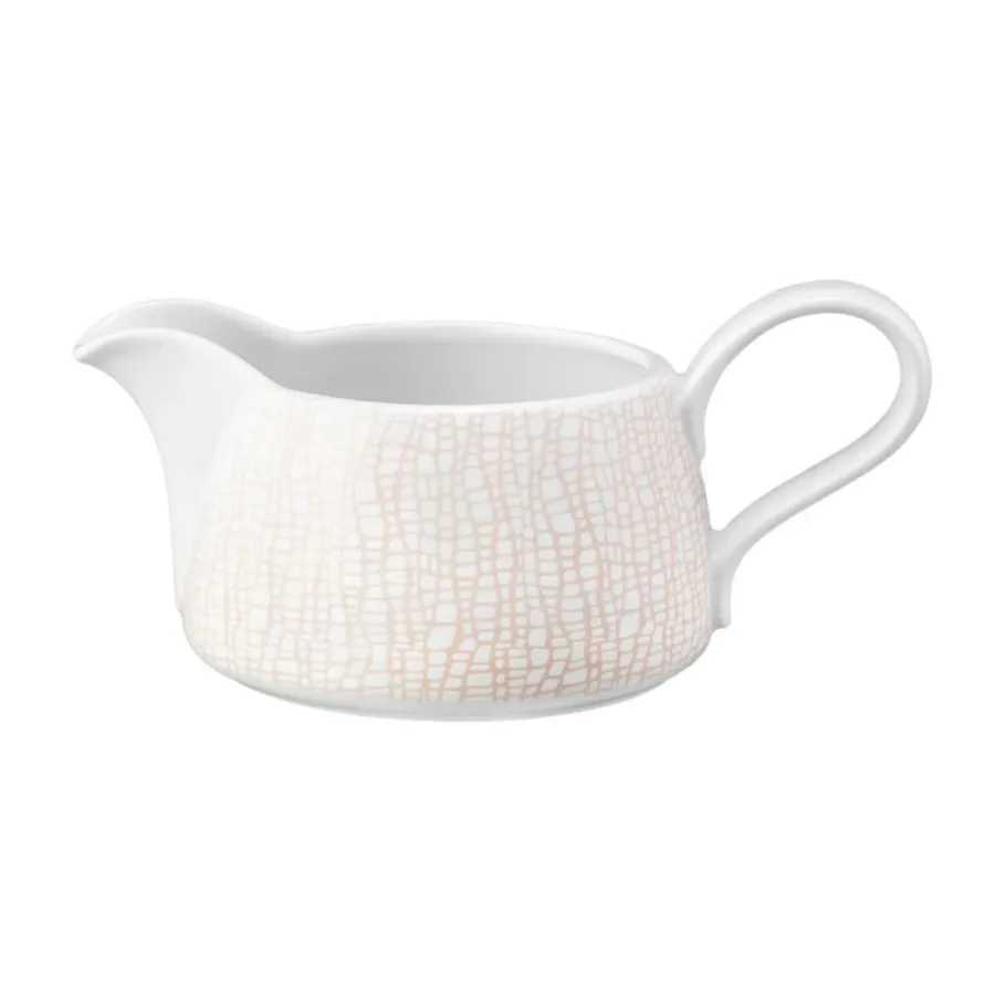 obrazek 1 Porcelanowa sosjerka zdobiona delikatnym różowym motywem - Seltmann Weiden