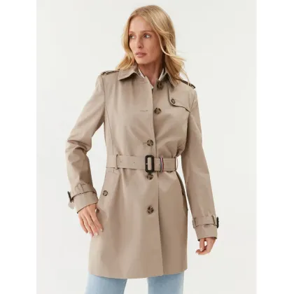 Zdjęcie Tommy Hilfiger Trencz Heritage Single WW0WW24966 Beżowy Regular Fit