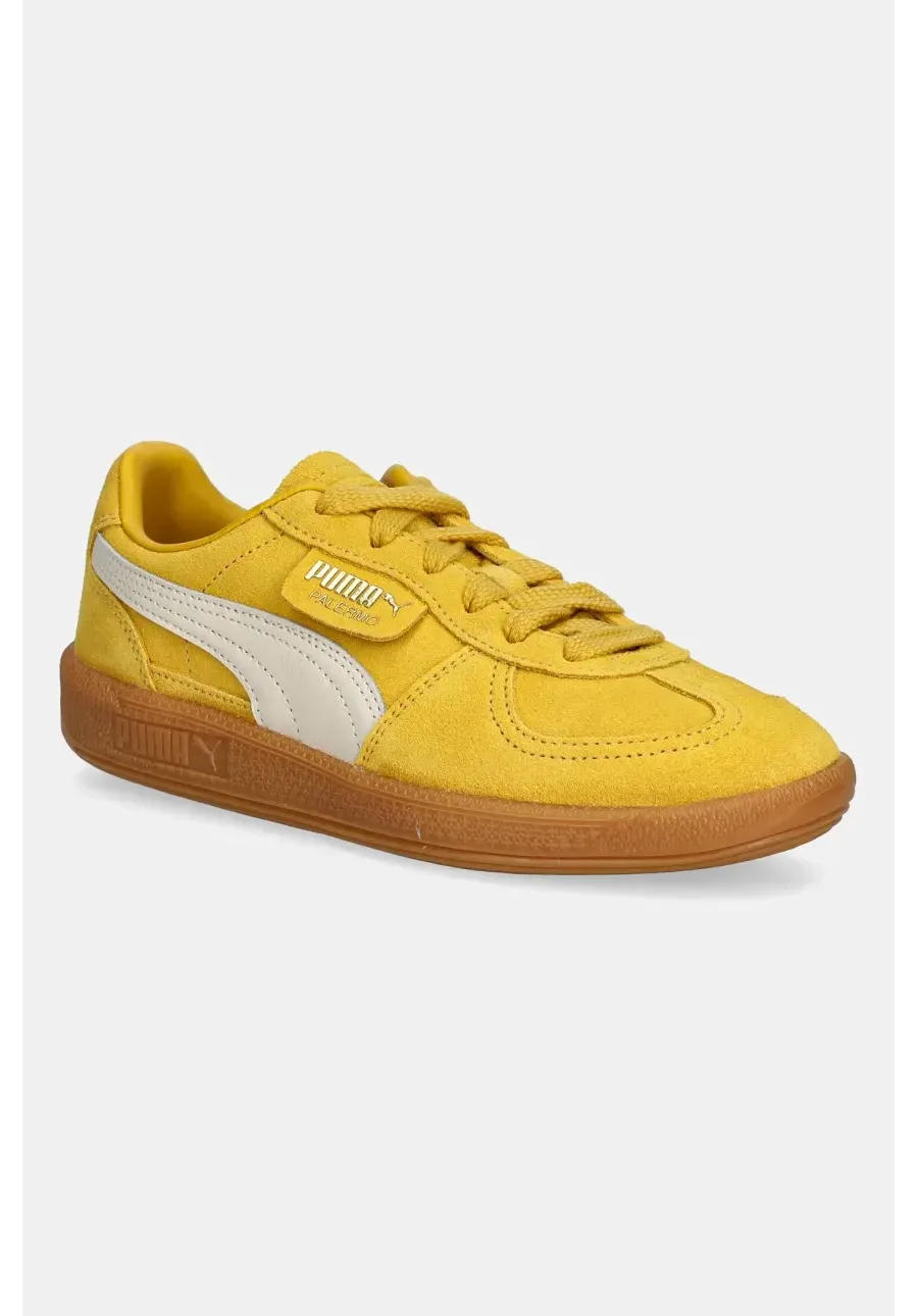 obrazek 1 Puma sneakersy zamszowe Palermo Cobalt Glaze kolor żółty 396463