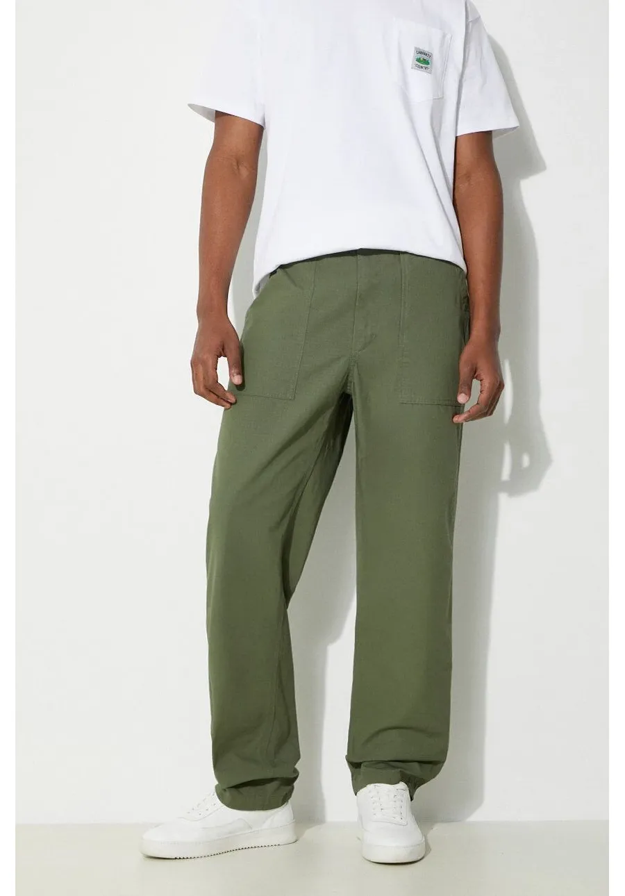 obrazek 1 Engineered Garments spodnie bawełniane Fatigue Pant kolor zielony proste OR299.CT010