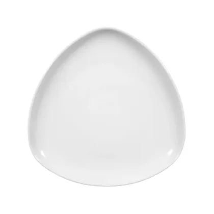 Zdjęcie Płaski trójkątny talerz śniadaniowy 21 cm w stylu nowoczesnym - Seltmann Weiden