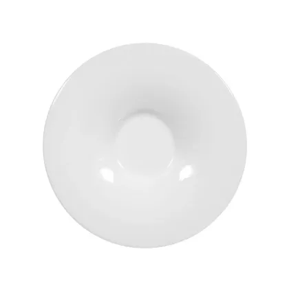 Zdjęcie Stylowy mały biały porcelanowy spodek w stylu nowoczesnym – Tettau