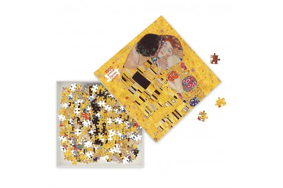 obrazek 2 Puzzle dla dorosłych Gustav Klimt: Pocałunek - Flame Tree Publishing