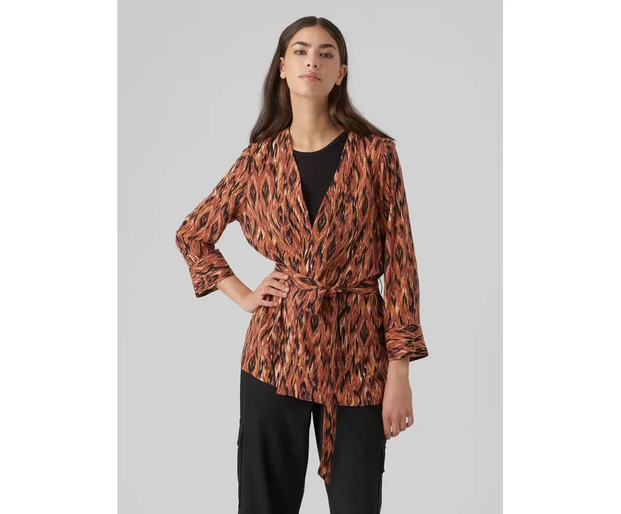 obrazek 1 Vero Moda Bluzka Easy 10297344 Brązowy Relaxed Fit