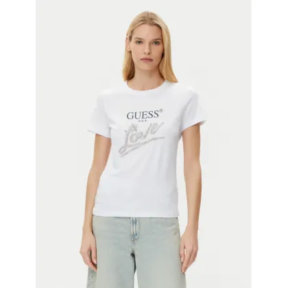 Zdjęcie Guess T-Shirt W5GI05 I3Z14 Biały Regular Fit