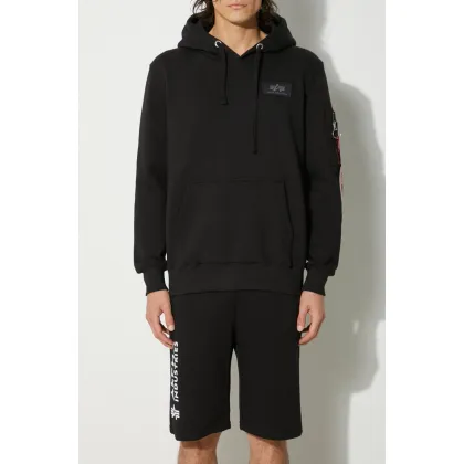 Zdjęcie Alpha Industries szorty Basic męskie kolor czarny 116364.03-CZARNY