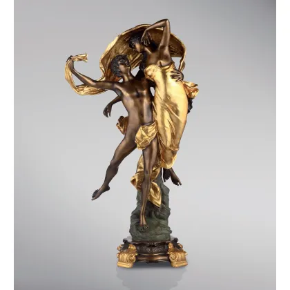 Picture Bronze sculpture of Love in the Wind - Fonderia Artistica Ruocco