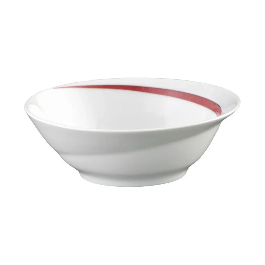 obrazek 1 Stylowa okrągła mała miska deserowa 15 cm z czerwonym wzorem - Seltmann Weiden