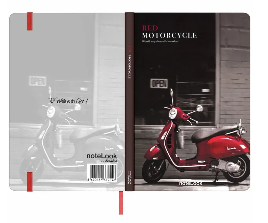 obrazek 3 Fantastyczny notebook z kolekcji Red Motorcycle idealny na prezent
