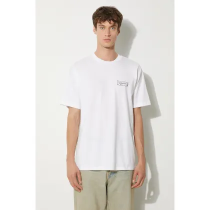 Zdjęcie Carhartt WIP t-shirt bawełniany Stamp męski kolor biały z nadrukiem I033670.00A06
