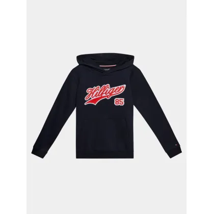 Zdjęcie Tommy Hilfiger Bluza Hilfiger Script Hoodie KB0KB08718 Niebieski Regular Fit
