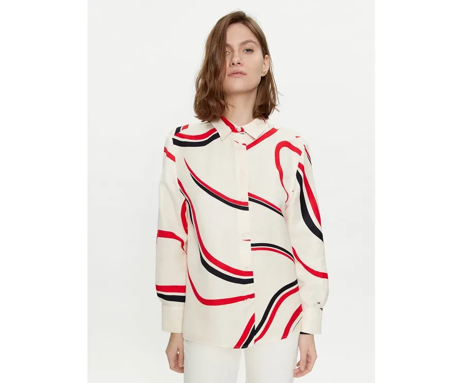 obrazek 1 Tommy Hilfiger Koszula WW0WW41838 Beżowy Relaxed Fit