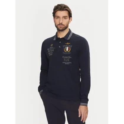 Zdjęcie Aeronautica Militare Polo 242PO1828P310 Granatowy Regular Fit