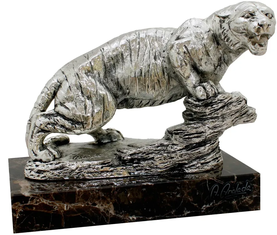 obrazek 1 Stylowa figurka pantery 19x10x15,5 cm