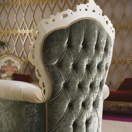 Zdjęcie Prestiżowy antyczny fotel do salonu - Morello Gianpaolo