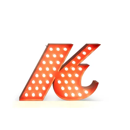 Zdjęcie Oryginalna świecąca litera K