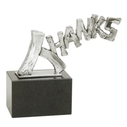 Zdjęcie Wyjątkowa posrebrzana statuetka