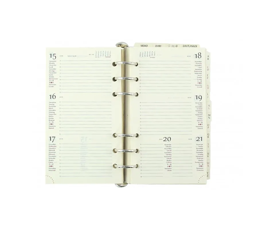 obrazek 3 Elegancki zielony organizer tygodniowy z planerem jako akcesorium biurowe