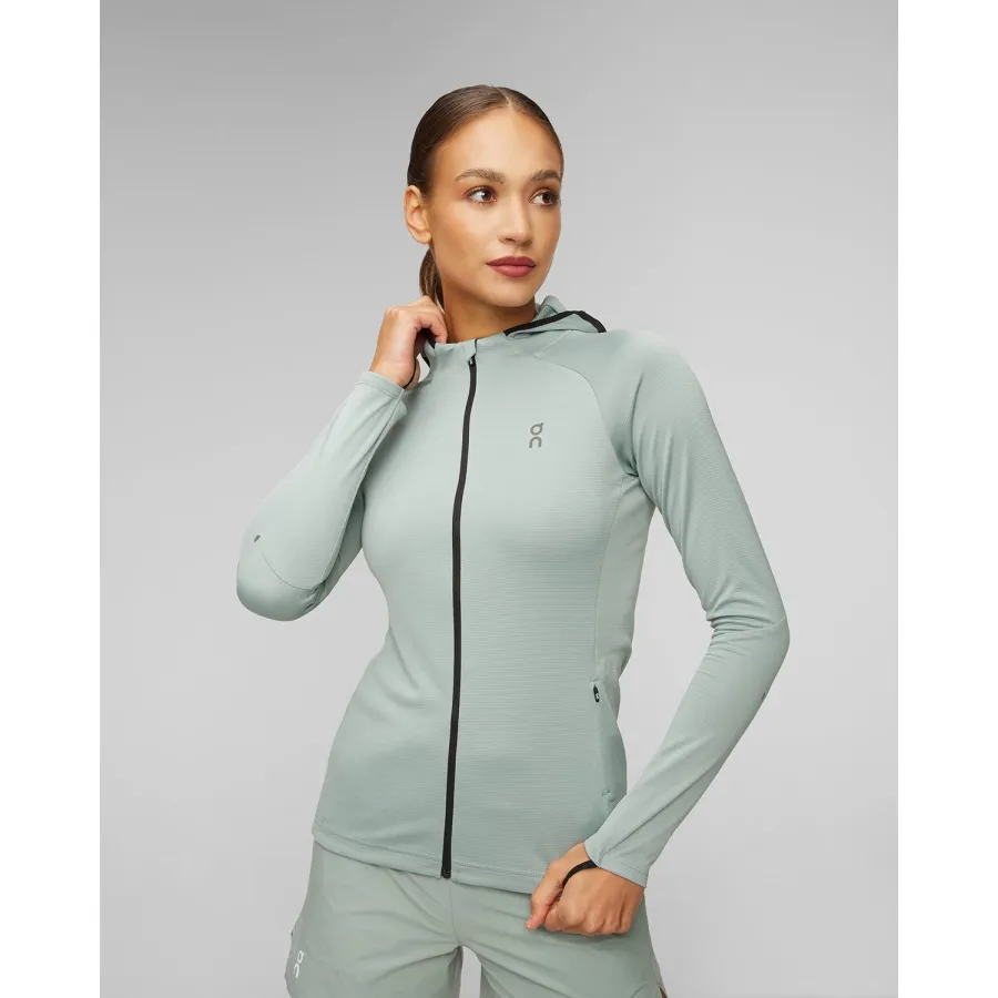 obrazek 1 Bluza Z Kapturem Damska On Running Climate Zip Hoodie