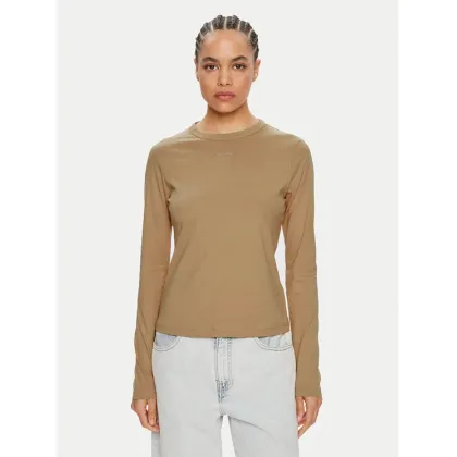 Zdjęcie Calvin Klein Bluzka Nano Logo K20K207572 Beżowy Regular Fit